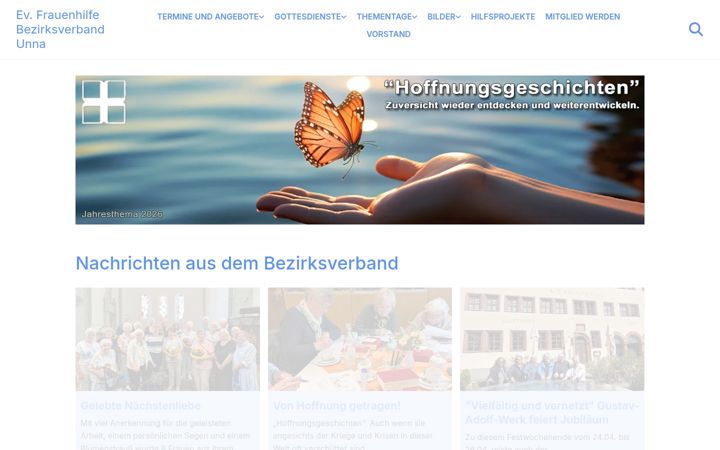 Екранна снимка на frauenhilfe-bzv-unna.de