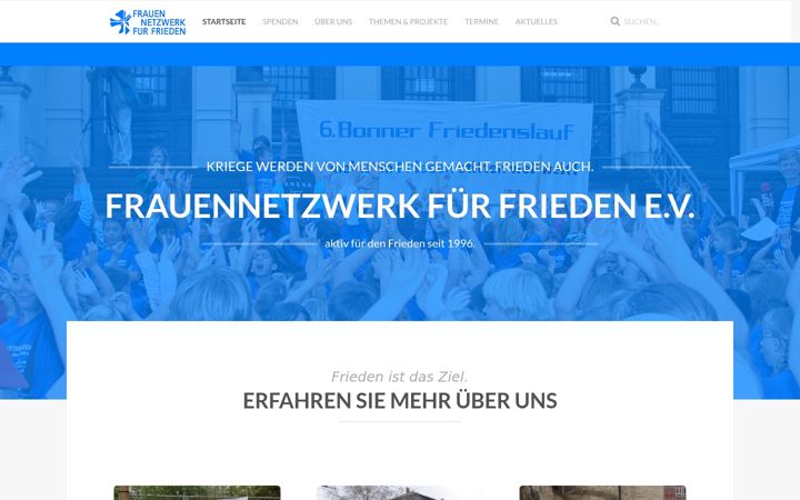 Екранна снимка на frauennetzwerk-fuer-frieden.de