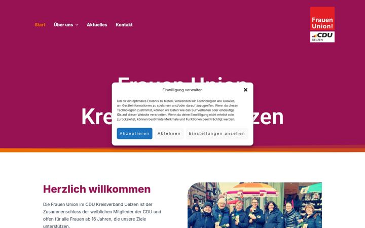 Captura de pantalla de frauenunion-uelzen.de