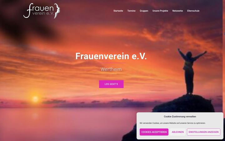 Captura de pantalla de frauenverein-wertheim.de