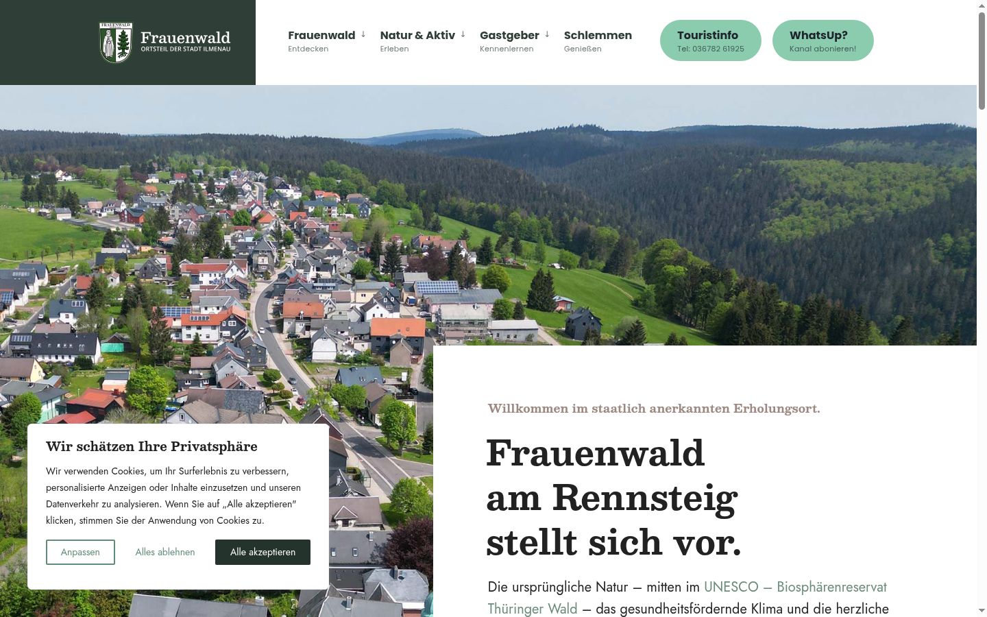 Screenshot van de toestemmingsbanner zoals getoond vóór enige interactie