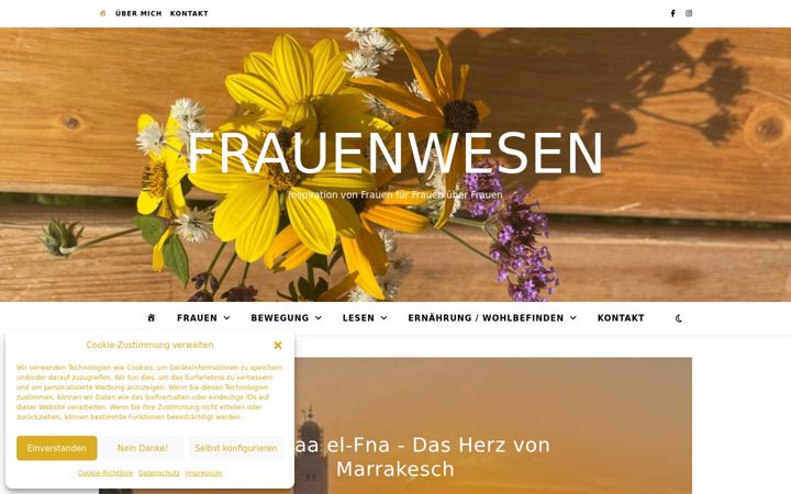 Captura de pantalla de frauenwesen.de