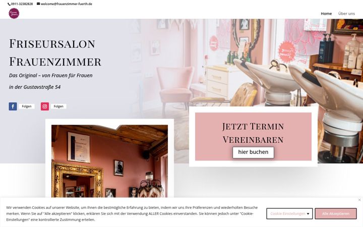 Screenshot van frauenzimmer-fuerth.de