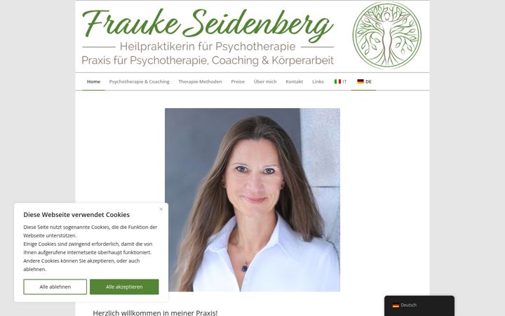 Screenshot of fraukeseidenberg.de