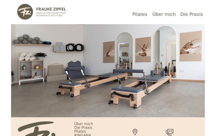 Screenshot of fraukezipfel.de