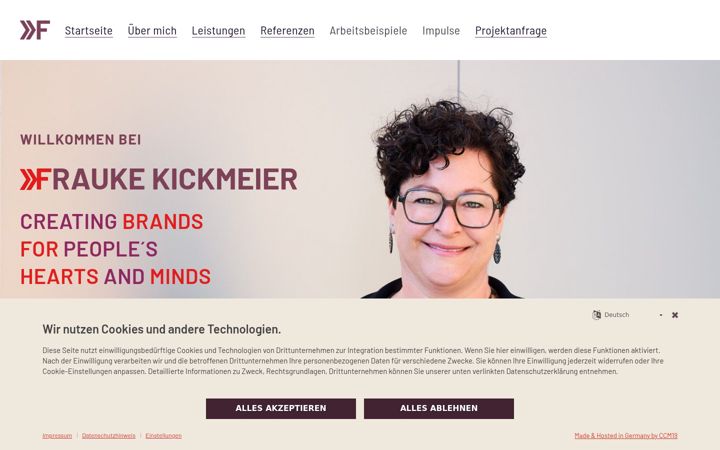 Screenshot van fraukick.de