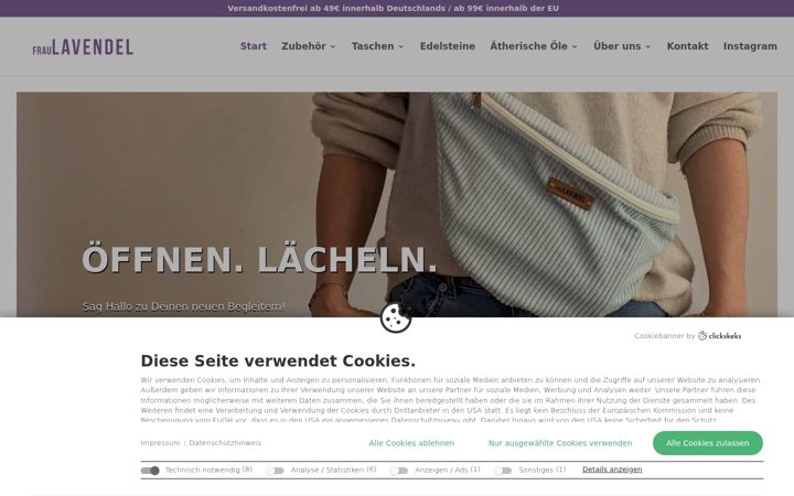 Screenshot of fraulavendel.de
