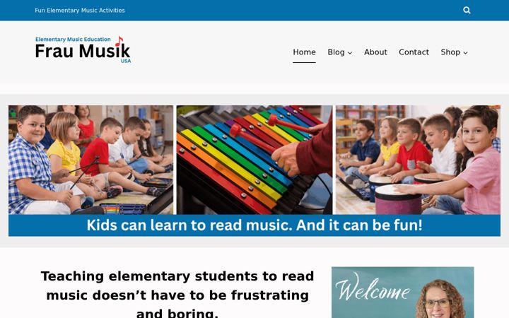 Screenshot of fraumusik.com