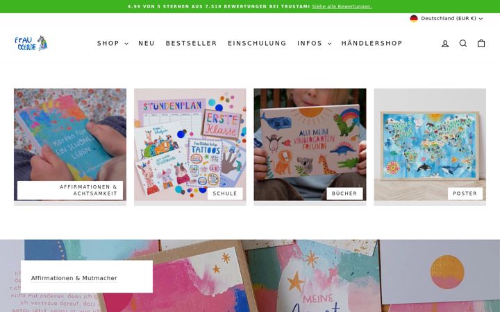 Screenshot of frauottilie.com