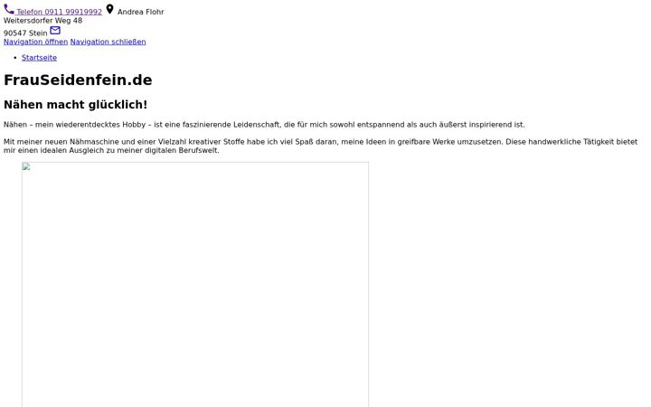 Screenshot of frauseidenfein.de