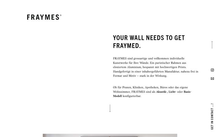 Screenshot stránky fraymes.de