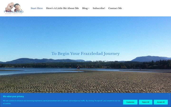 Screenshot of frazzledad.com