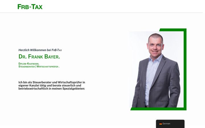 Screenshot stránky frb-tax.de