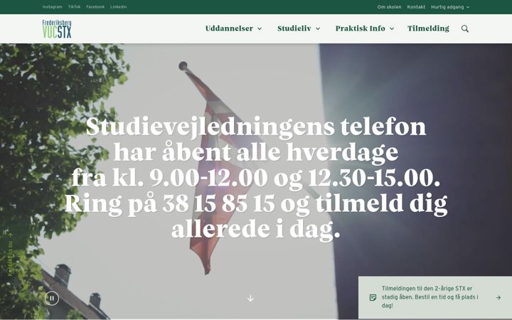 Screenshot of frbvuc.dk