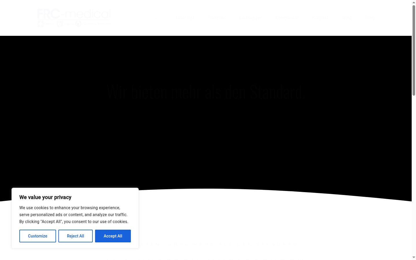 Capture d'écran de la bannière de consentement affichée avant toute interaction