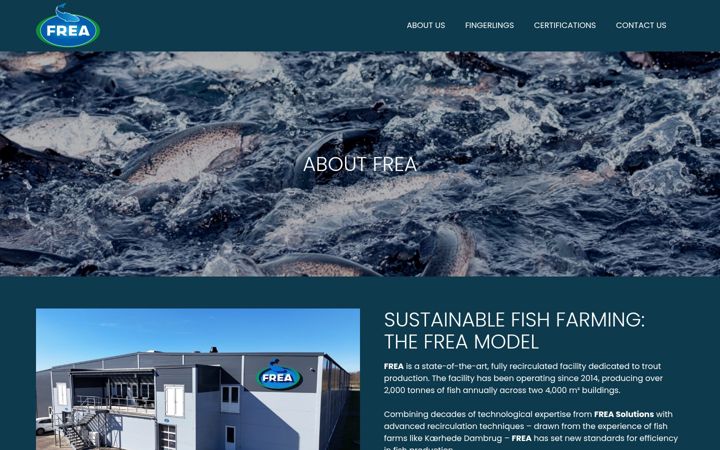 Screenshot of frea.dk