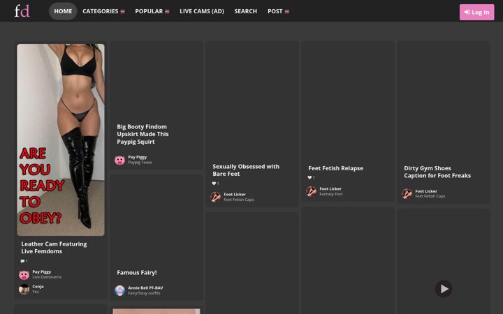 Screenshot of freakden.com