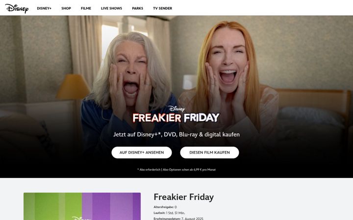 Screenshot of freakierfridaymovie.de