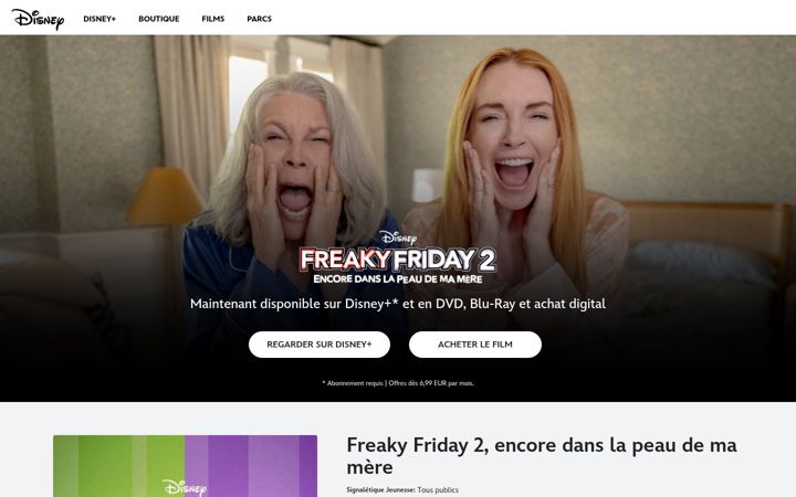 Screenshot of freakierfridaymovie.fr
