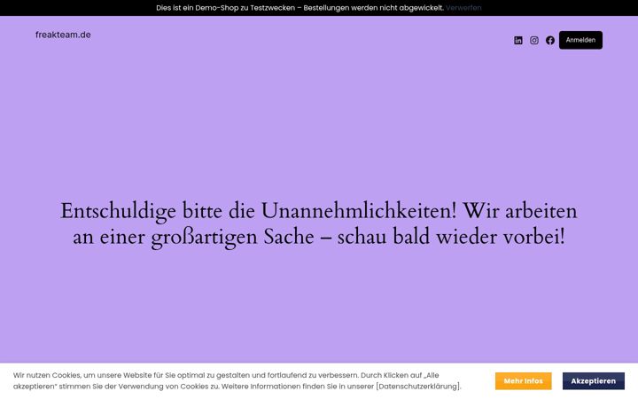 Screenshot of freakteam.de