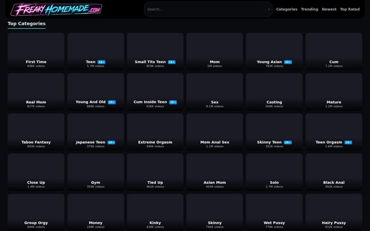 Screenshot of freakyhomemade.com