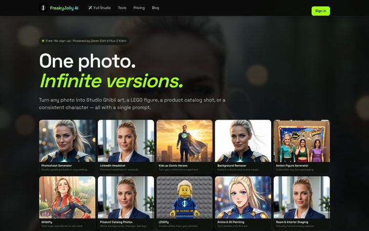 Screenshot of freakyjolly.com