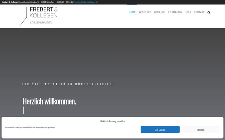 Screenshot stránky frebert-kollegen.de