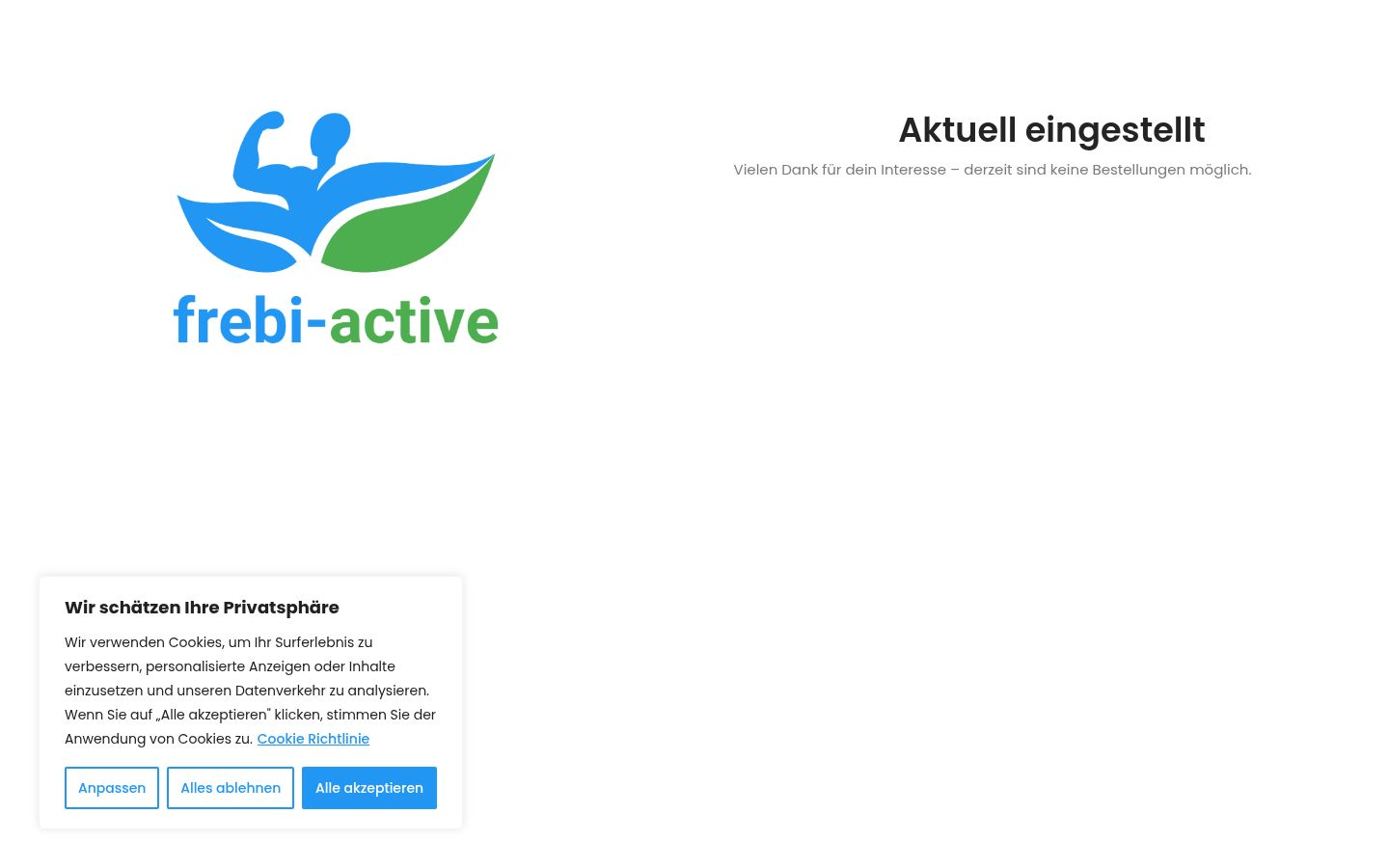 Capture d'écran de la bannière de consentement affichée avant toute interaction