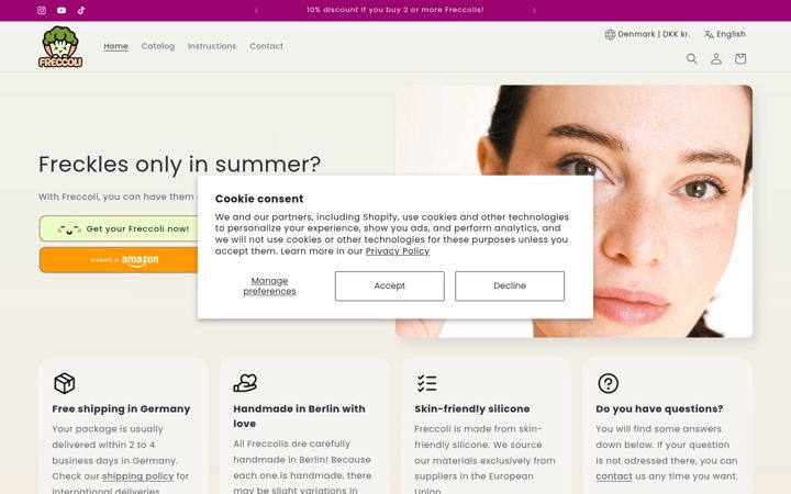 Screenshot of freccoli.com