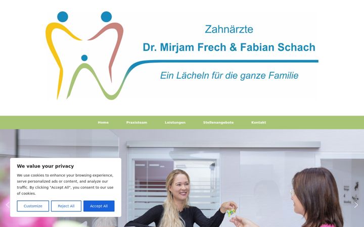 Screenshot stránky frech-schach.de