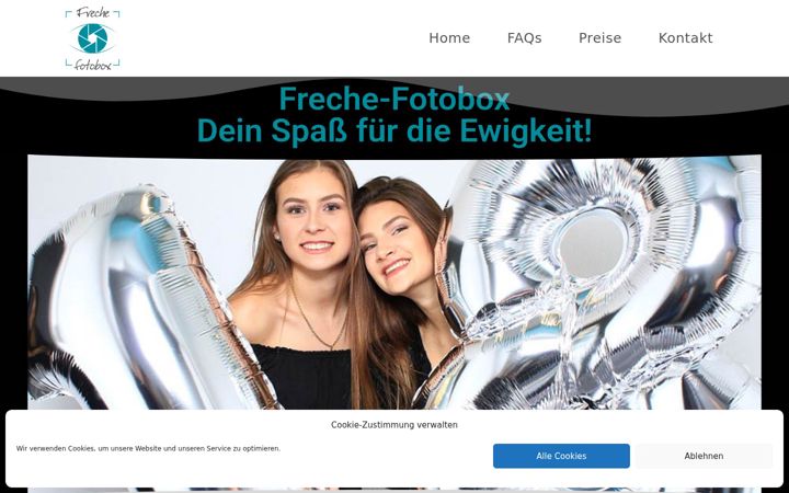 Zrzut ekranu freche-fotobox.de