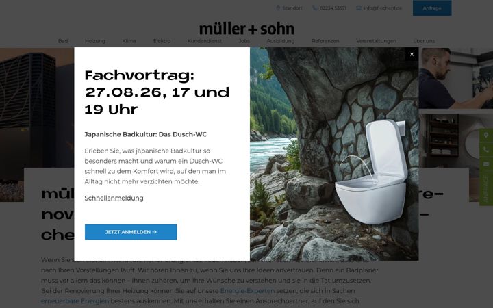 Screenshot of frechen1.de