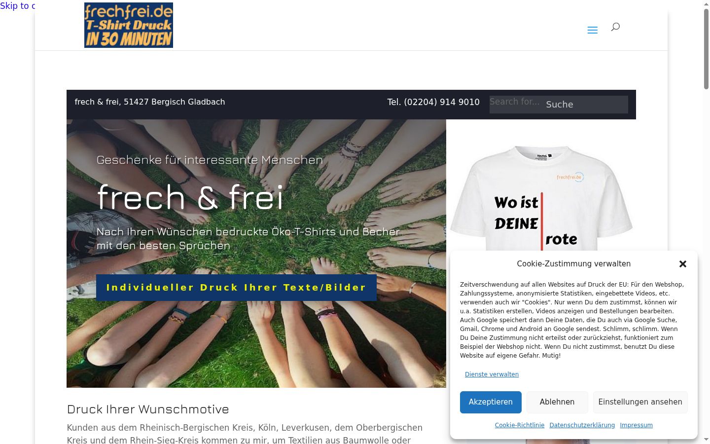 Sutikimo reklamjuostės, rodytos prieš bet kokią sąveiką, ekrano kopija