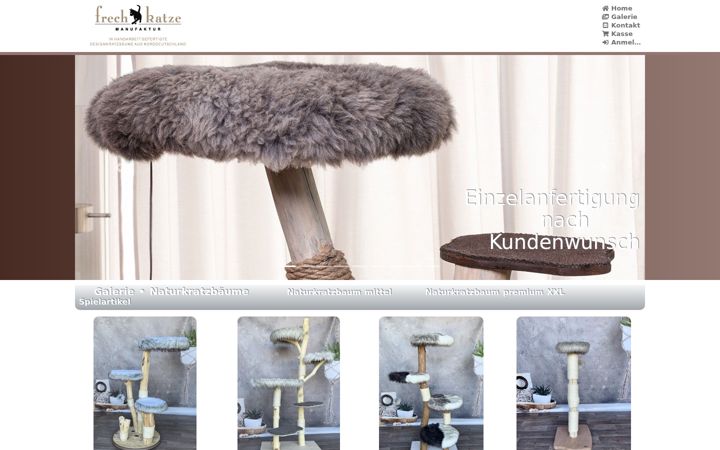 Screenshot of frechkatze.de