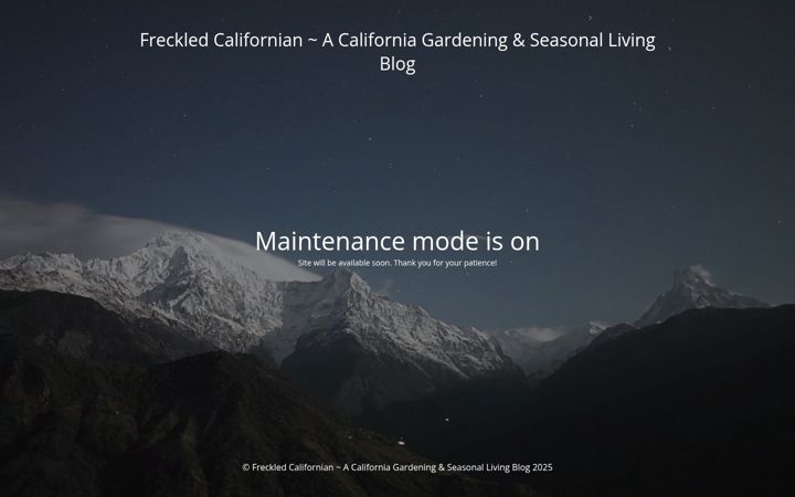 Screenshot of freckledcalifornian.com