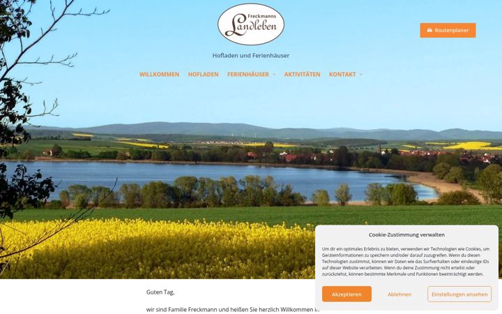 Screenshot of freckmanns-landleben.de