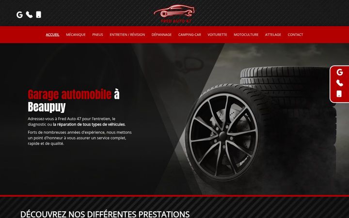 Screenshot of fred-auto47.fr