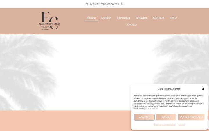 Screenshot of fred-concept-store.fr