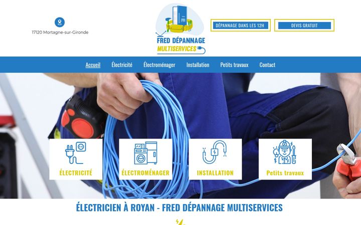 Screenshot of fred-depannage-multiservices.fr
