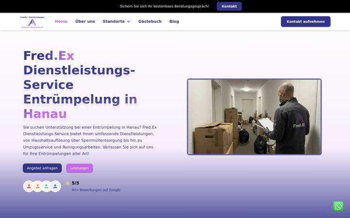 Zrzut ekranu fred-ex.de