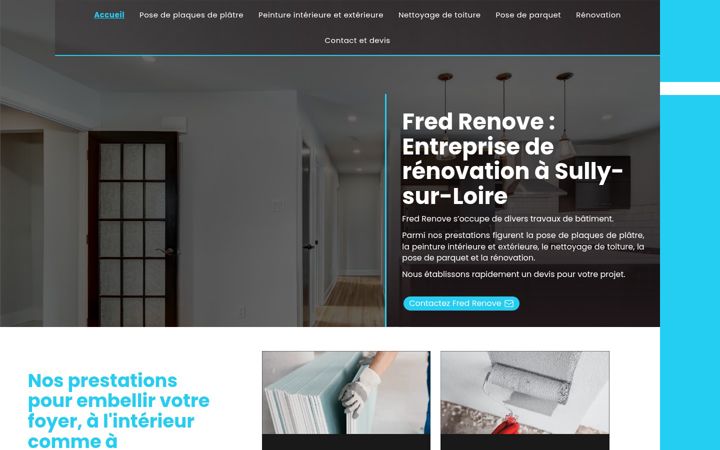Screenshot of fred-renove.fr