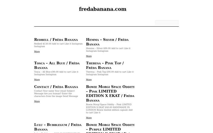 Captura de pantalla de fredabanana.com