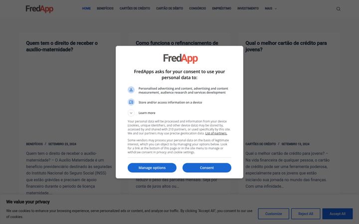 Screenshot of fredapps.com