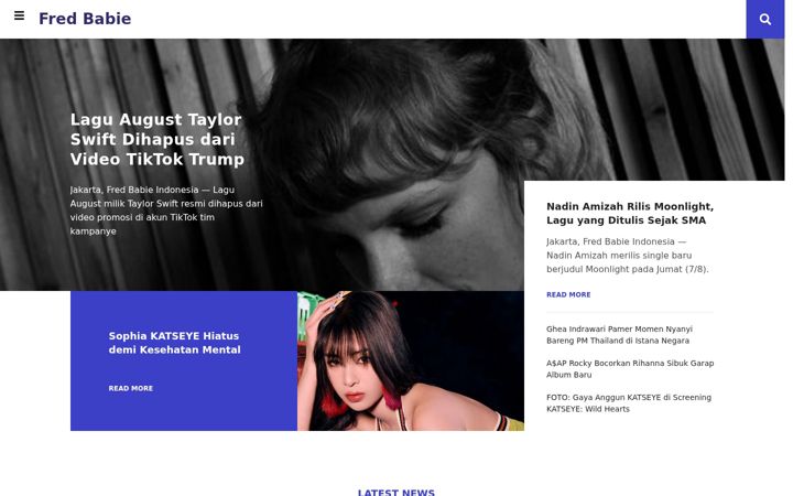 Screenshot of fredbabie.com