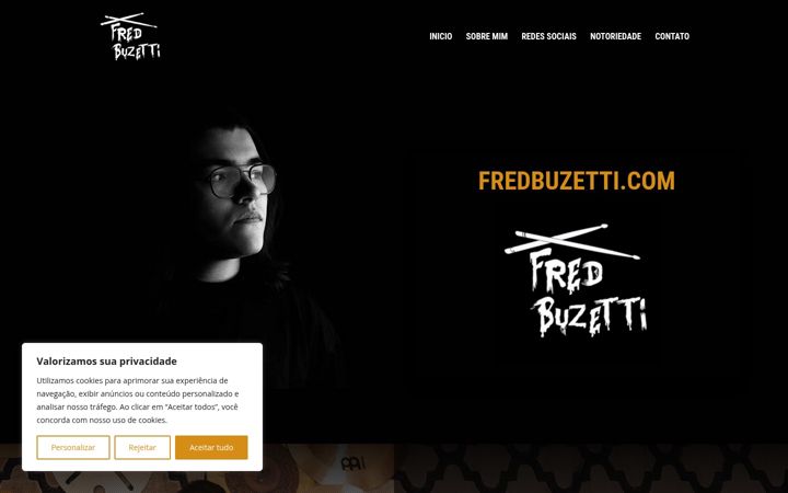 Screenshot of fredbuzetti.com