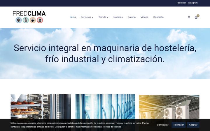 Screenshot of fredclima.com