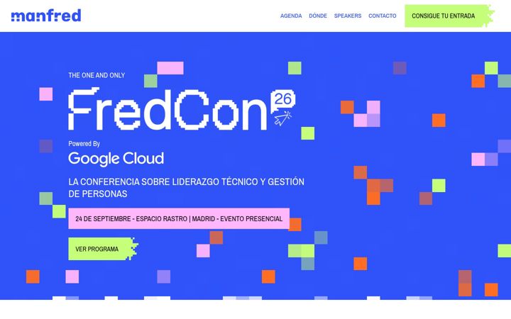 Ekraanipilt saidist fredcon.io