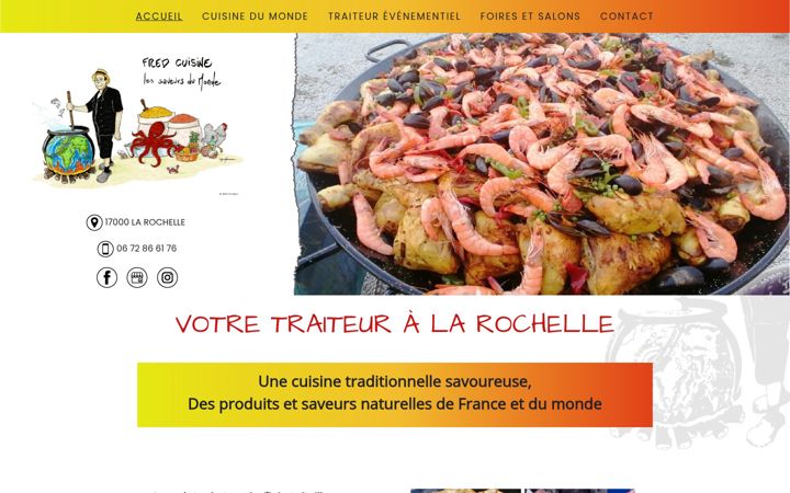 Screenshot of fredcuisine-lessaveursdumonde.fr