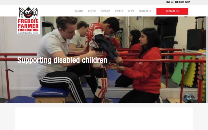 Екранна снимка на freddiefarmerfoundation.org.uk