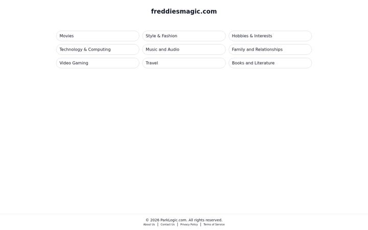Screenshot of freddiesmagic.com